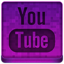 Pink YouTube Icon 128x128 png