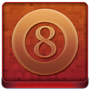 Red 8Ball Coloured Icon 128x128 png