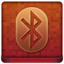 Red Bluetooth Coloured Icon 128x128 png