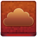 Red Cloud Coloured Icon 128x128 png