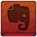Red Evernote Icon 128x128 png