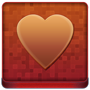 Red Heart Coloured Icon 128x128 png