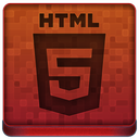 Red HTML5 Icon