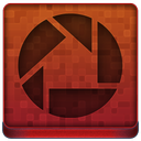 Red Picassa Icon 128x128 png