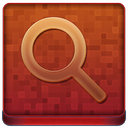 Red Search Coloured Icon 128x128 png