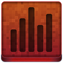 Red Statistics Icon 128x128 png