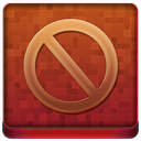 Red Stop Coloured Icon