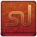 Red Stumble Upon Coloured Icon 128x128 png