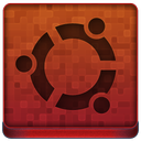 Red Ubuntu Icon 128x128 png