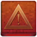Red Warning Coloured Icon 128x128 png