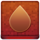 Red Water Drop Coloured Icon 128x128 png