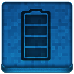 Blue Battery Icon 256x256 png