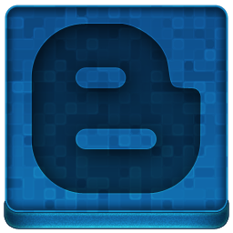 Blue Blogger Icon 256x256 png