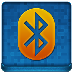 Blue Bluetooth Coloured Icon 256x256 png