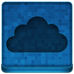Blue Cloud Icon 256x256 png