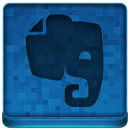 Blue Evernote Icon 256x256 png