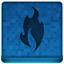 Blue Fire Icon 256x256 png