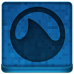 Blue Grooveshark Icon 256x256 png