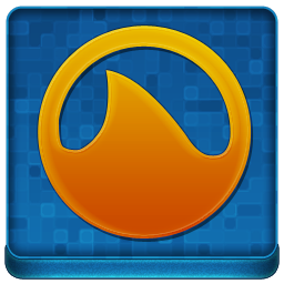 Blue Grooveshark Coloured Icon 256x256 png