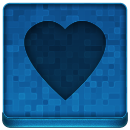 Blue Heart Icon 256x256 png