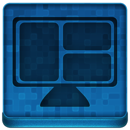 Blue LCD Icon 256x256 png