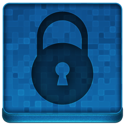Blue Lock Icon 256x256 png