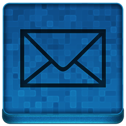 Blue Mail Icon 256x256 png