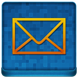 Blue Mail Coloured Icon 256x256 png