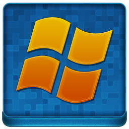 Blue Microsoft Coloured Icon 256x256 png