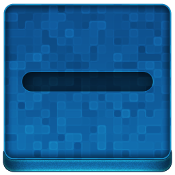 Blue Minus Icon 256x256 png