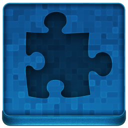 Blue Puzzle Icon 256x256 png