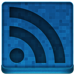 Blue RSS Icon 256x256 png
