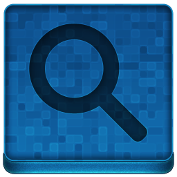 Blue Search Icon 256x256 png