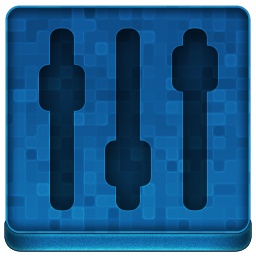 Blue Settings Icon 256x256 png