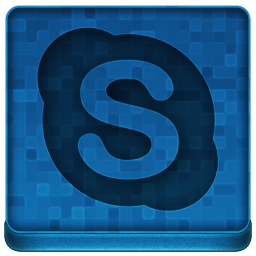 Blue Skype Icon 256x256 png