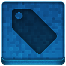 Blue Tag Icon 256x256 png