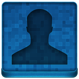 Blue User Icon 256x256 png
