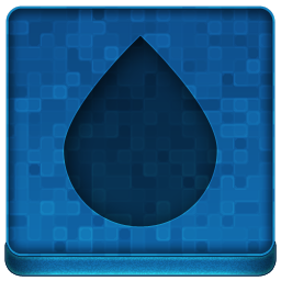 Blue Water Drop Icon 256x256 png