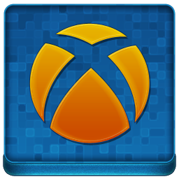 Blue Xbox 360 Coloured Icon 256x256 png