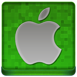 Green Apple Coloured Icon 256x256 png