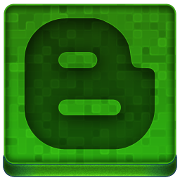 Green Blogger Icon 256x256 png