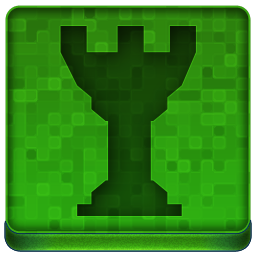 Green Chess Tower Icon 256x256 png