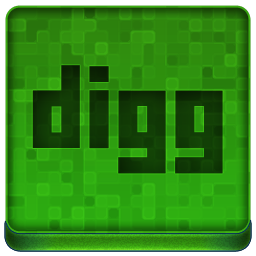 Green Digg Icon 256x256 png