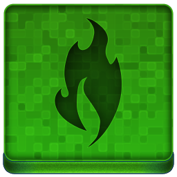 Green Fire Icon 256x256 png