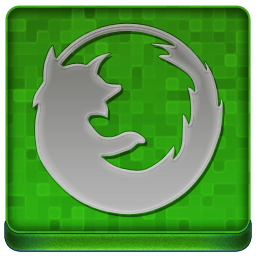 Green Firefox Coloured Icon 256x256 png