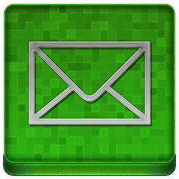Green Mail Coloured Icon 256x256 png