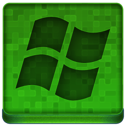 Green Microsoft Icon 256x256 png