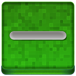 Green Minus Coloured Icon 256x256 png