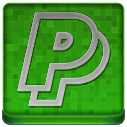 Green PayPal Coloured Icon 256x256 png