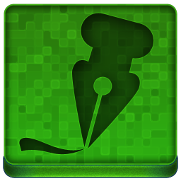 Green Pen Icon 256x256 png
